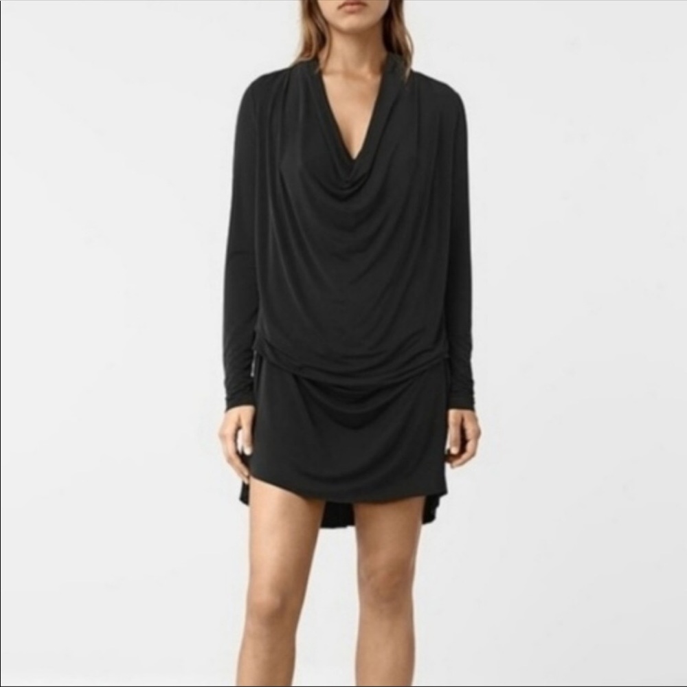 ALL SAINTS Amei Long Sleeve Dress NWOT - Picture 1 of 6